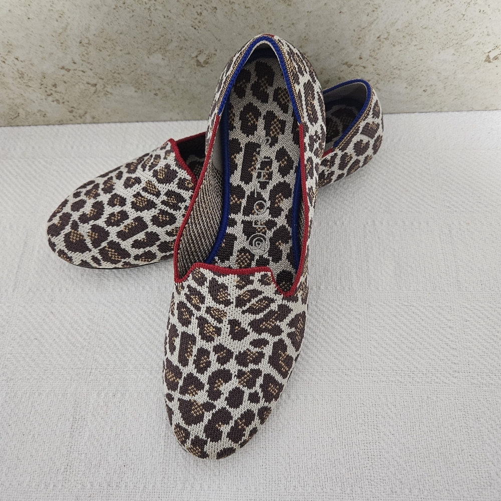 Rothy’s Mocha Leopard Loafers 9
